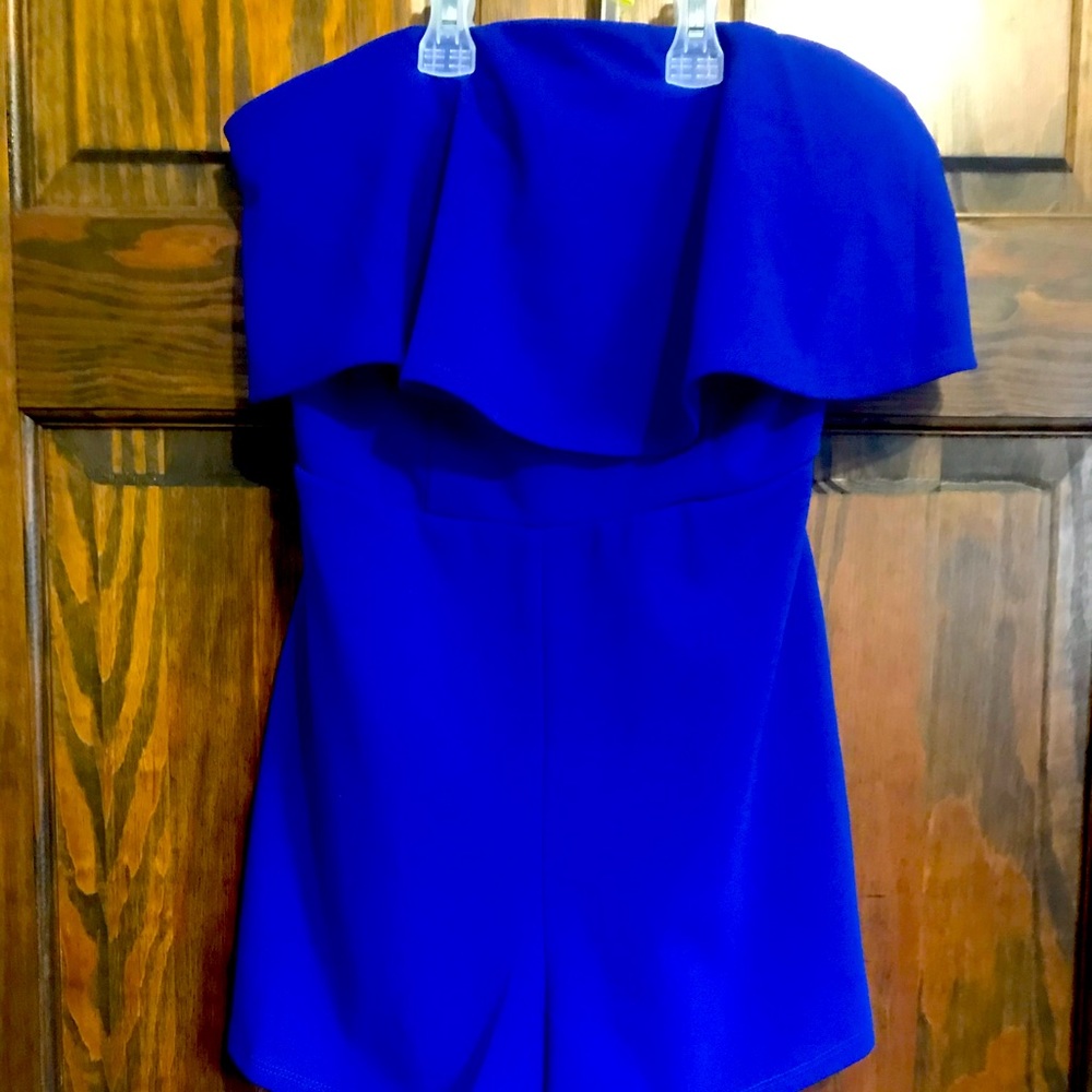 Cute Dressy Shorts Strapless Romper